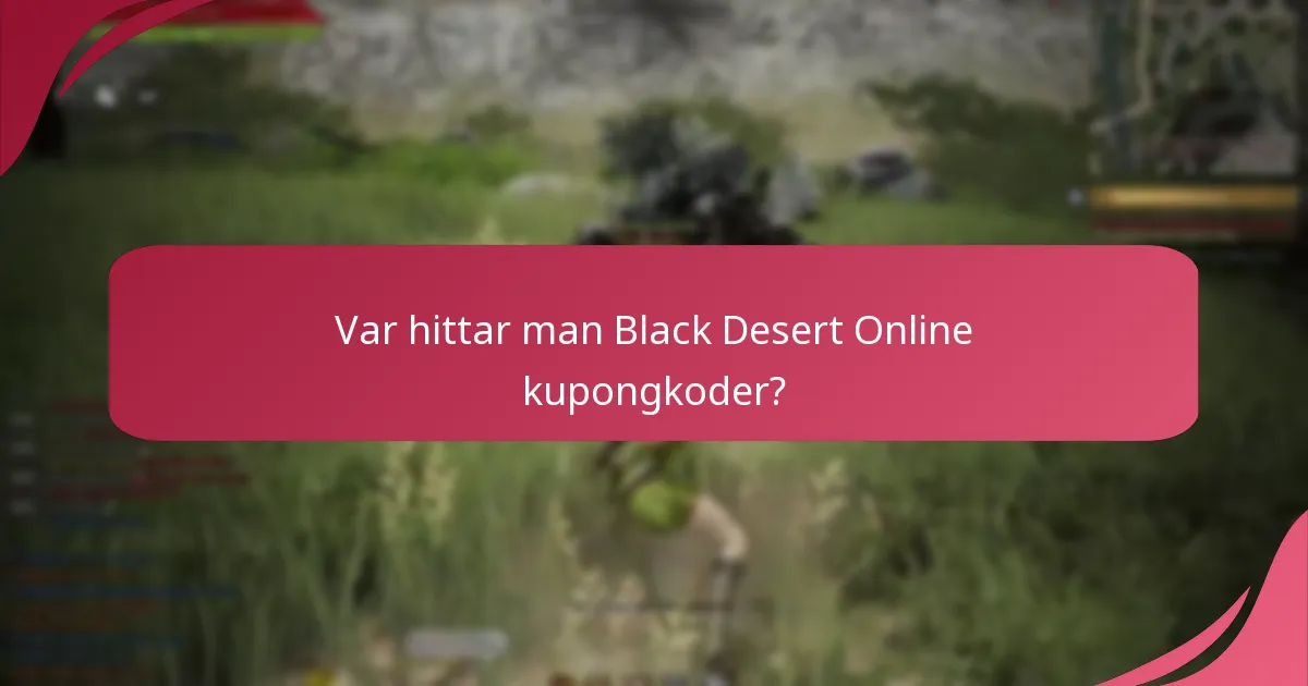 Vilka föremål kan Black Desert Online kupongkoder tillämpas på?