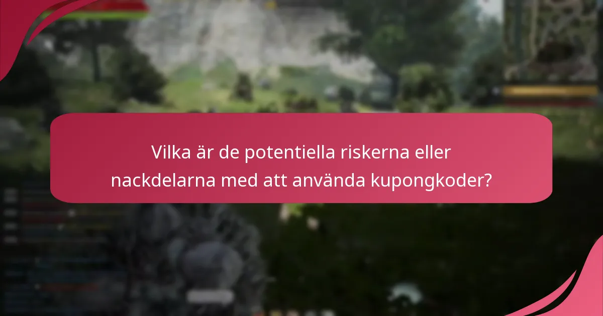 Vilka är de potentiella riskerna eller nackdelarna med att använda kupongkoder?